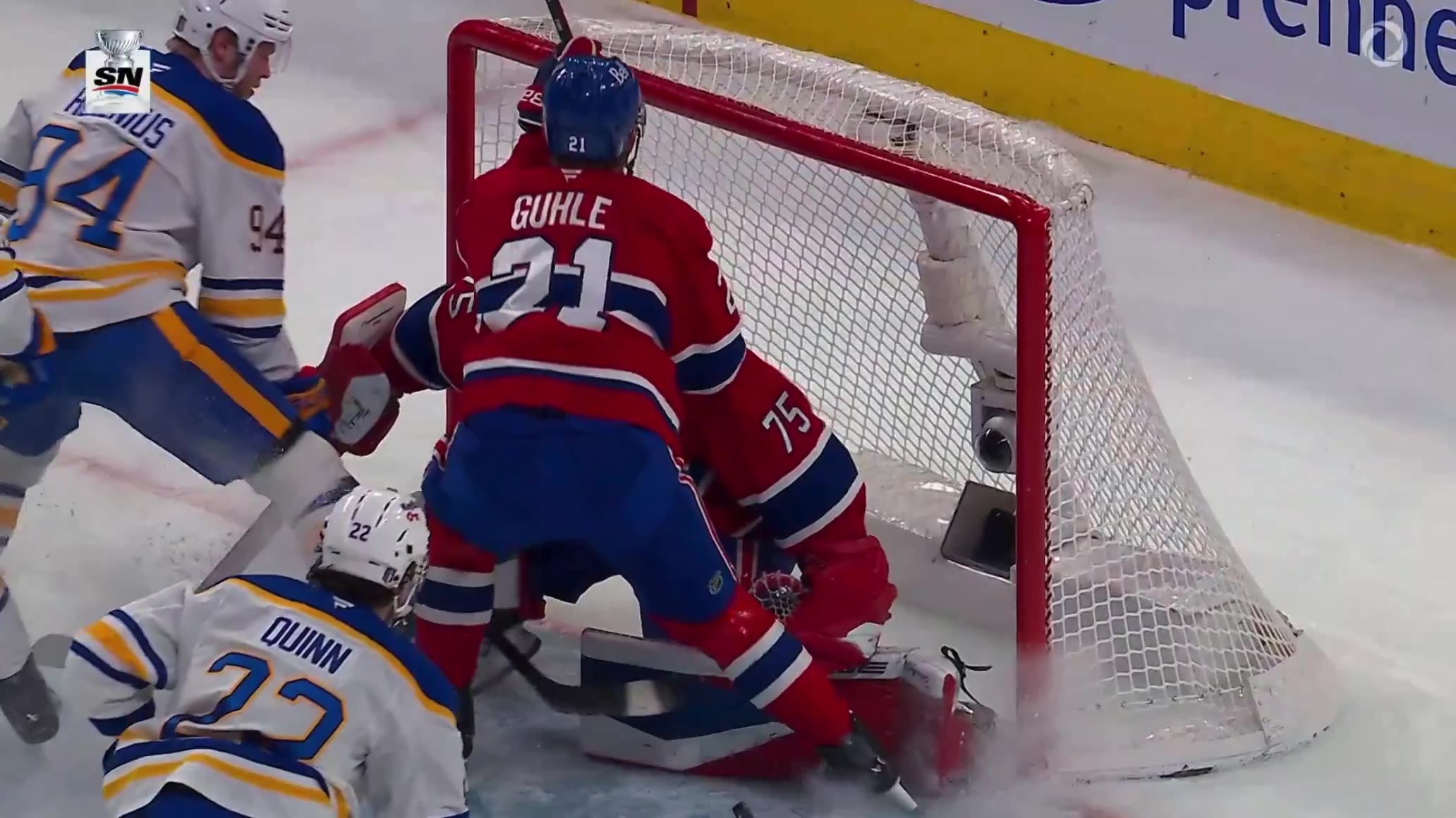 Barstool Gambling: The Sabres were awarded a goal to go up 2-0 after the puck was deemed to completely cross the goal line

Canadiens chall