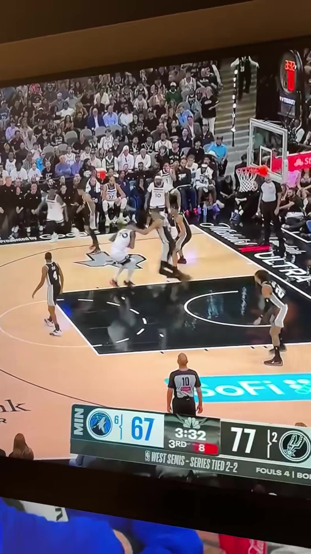 Steven Cheah: Hey @nbastats - at 3:27 left in the 3rd quarter this appears to be a Victor Wembanyama block on the 3rd shot attempt by