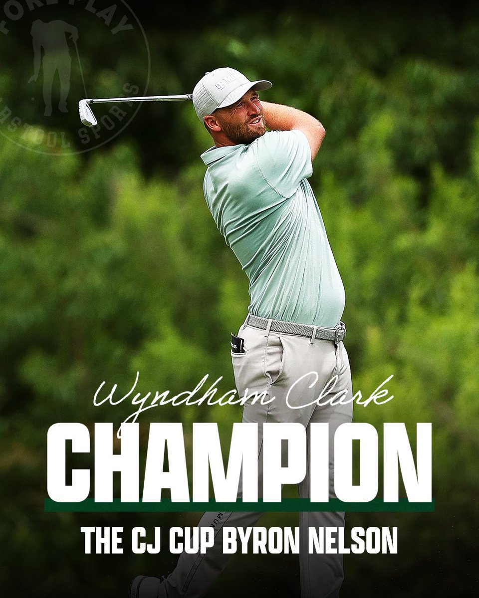 Fore Play: WYNDHAM CLARK COULD NOT MISS TODAY.

HE FIRES A SUNDAY 60(!!!) TO WIN THE CJ CUP BYRON NELSON. 

WHAT A FINAL ROUND. htt