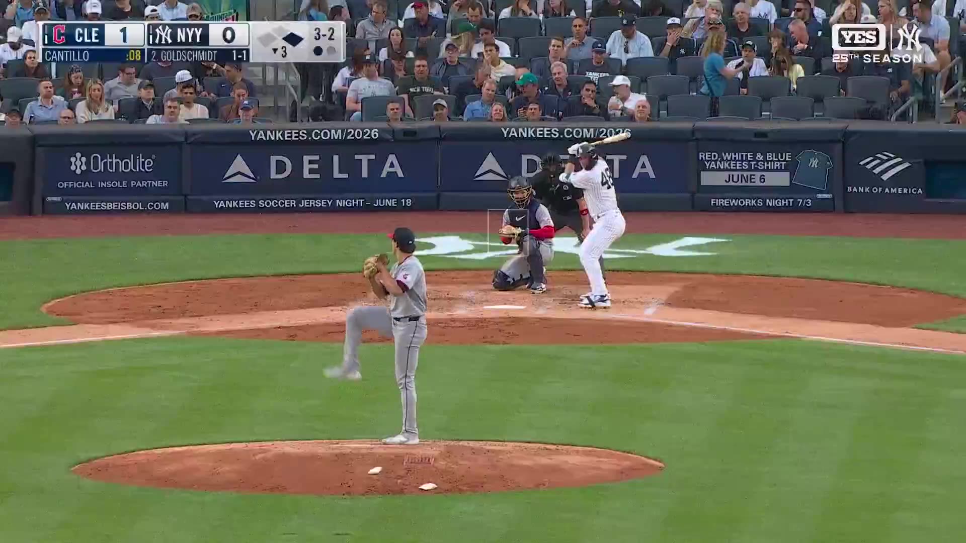 Eric Hubbs: Goldy went from "this guy is really taking ABs away from Ben Rice" to "thank god he's here with Stanton out" 

https://t