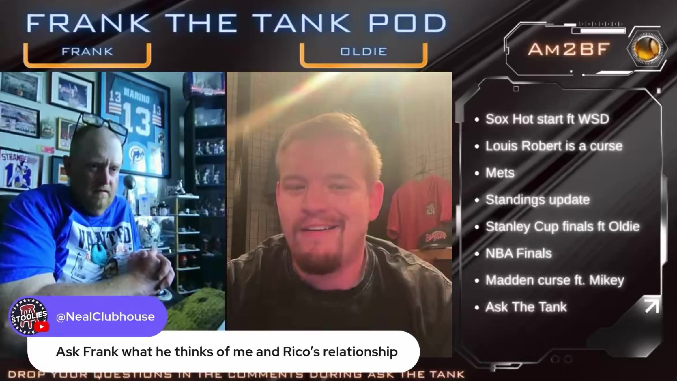 Stoolies Clubhouse 🏴‍☠️: I like how Frank acts like he doesn’t know what’s going on with me and Rico but nothing makes him smile more than talkin