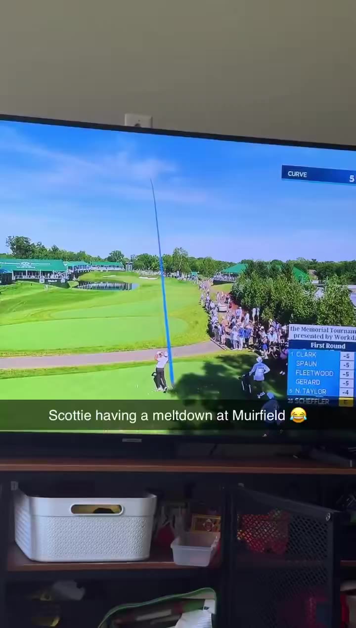 Fore Play: Scottie finds the water and he is NOT happy 💀 https://t.co/4eGECdig95