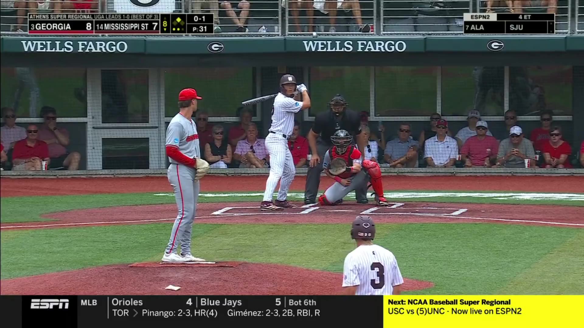 Barstool Sports: JACOB PARKER. WATCH IT FLY

MISSISSIPPI STATE TAKES THE LEAD IN THE 8TH  https://t.co/9GGzAQnJ72