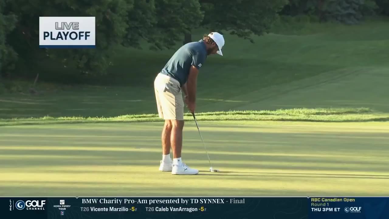 Fore Play: Max Homa in an 8-for-3 playoff to make it to the U.S. Open.

Par putt to remain in the playoff LIPS OUT and Max will not