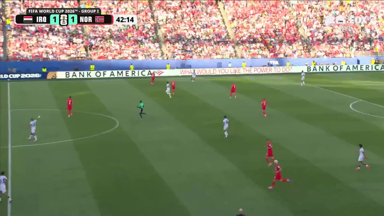 Barstool Sports: A COSTLY MISTAKE FROM IRAQ GIVES HAALAND A FIRST HALF BRACE! https://t.co/aanO3owK4q