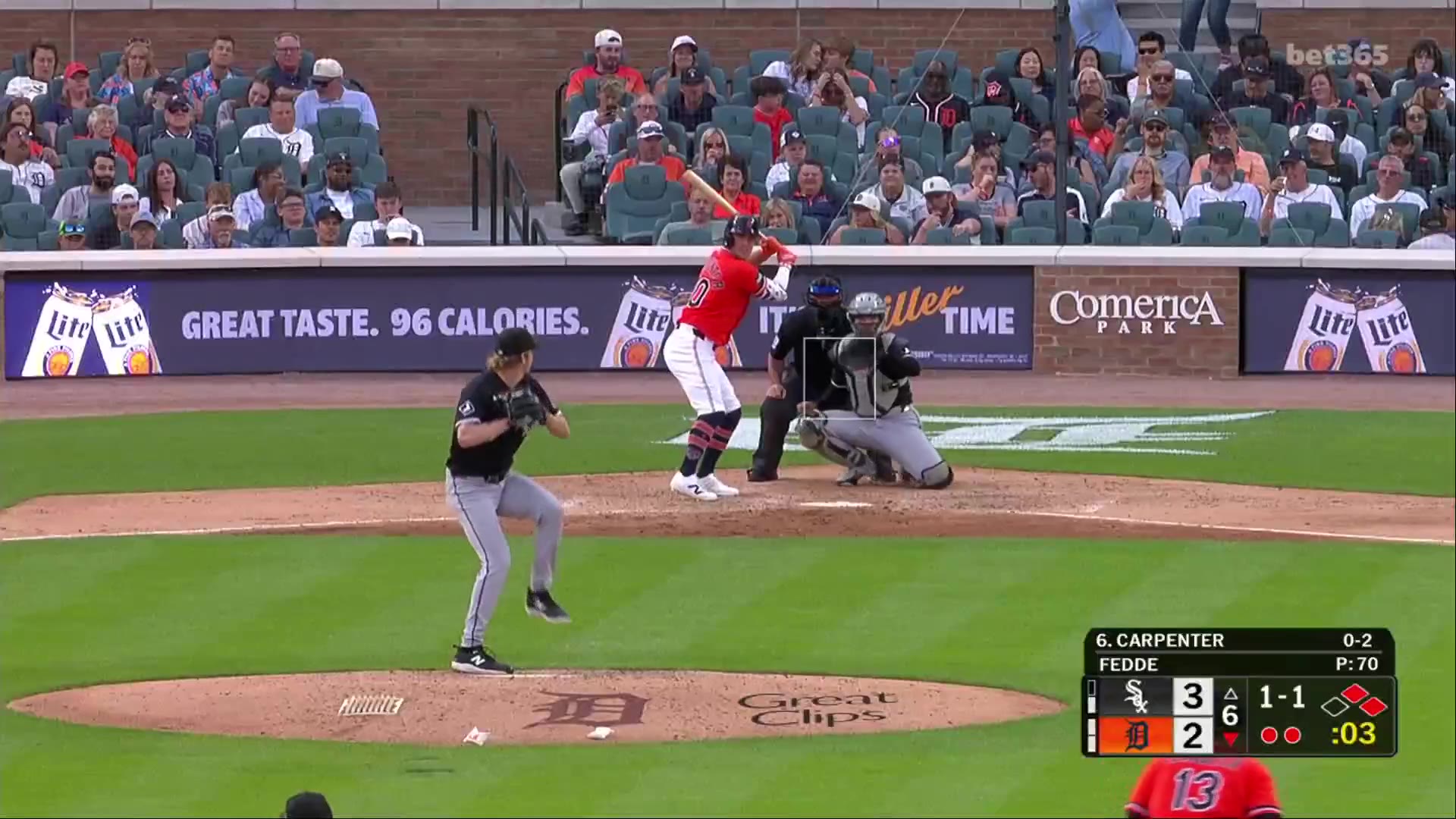 Barstool Baseball: Tigers take a lead with a Carpenter bloop that just gets down  https://t.co/KVVu2REiur