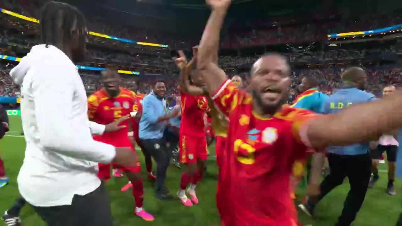 Barstool Sports: DR Congo is through to the knockout stage for the first time ever

Amazing reaction from the team and their fans https:/