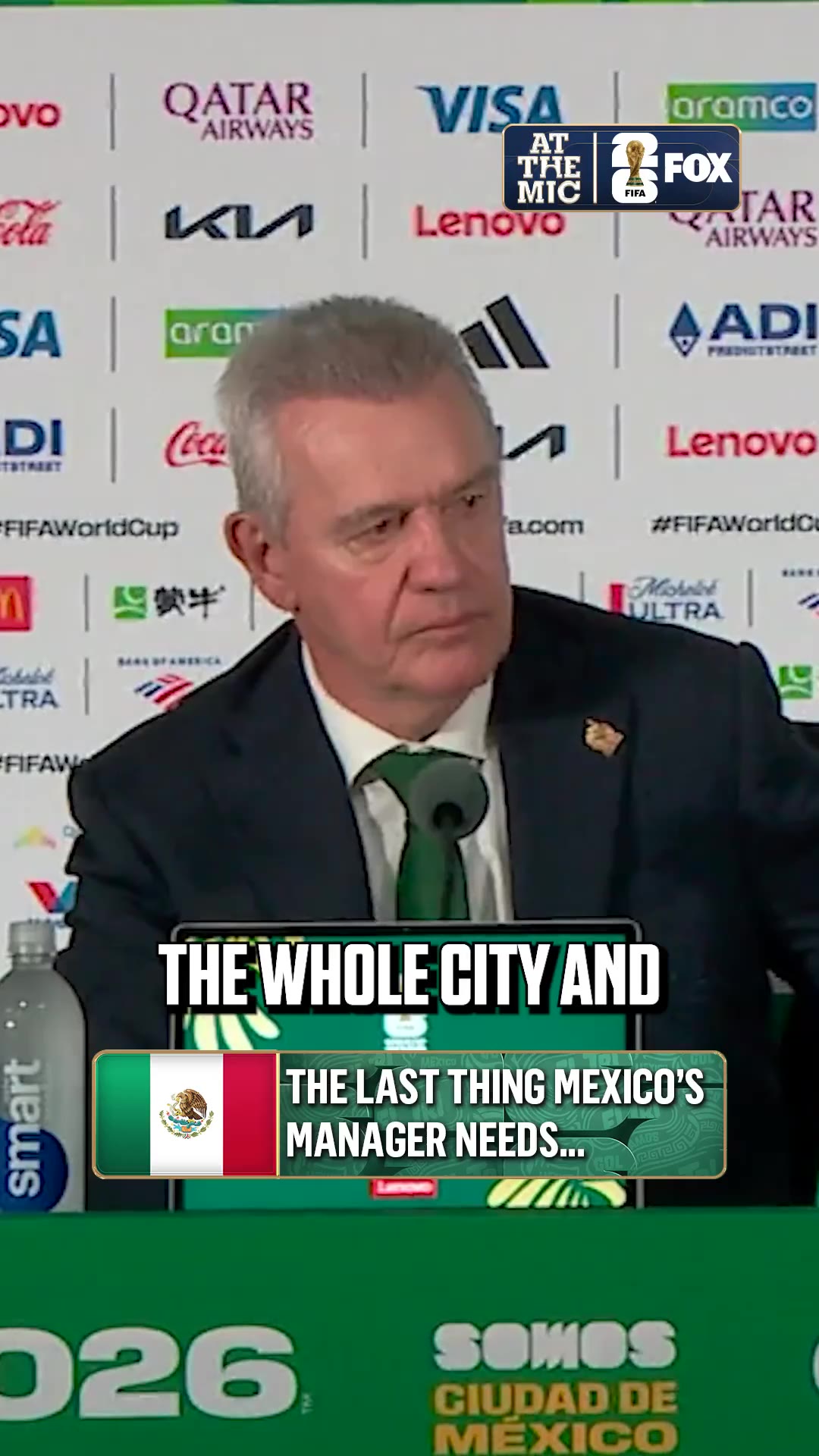 Barstool Sports: Mexico’s manger Javier Aguirre was asked “What else do you need in life right now?” After their victory. 

“A Whiskey” h