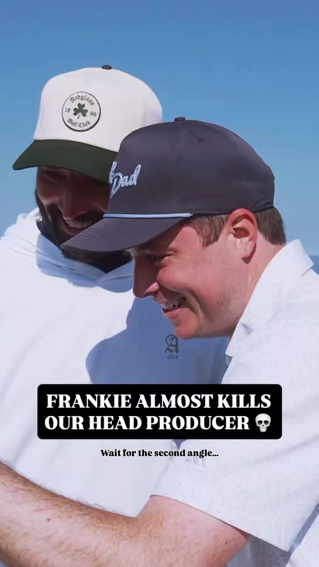 Fore Play: Frankie almost decapitated our guy @b_jones39_ at Ardglass 💀 

@TaylorMadeGolf https://t.co/IFhGAizLIr