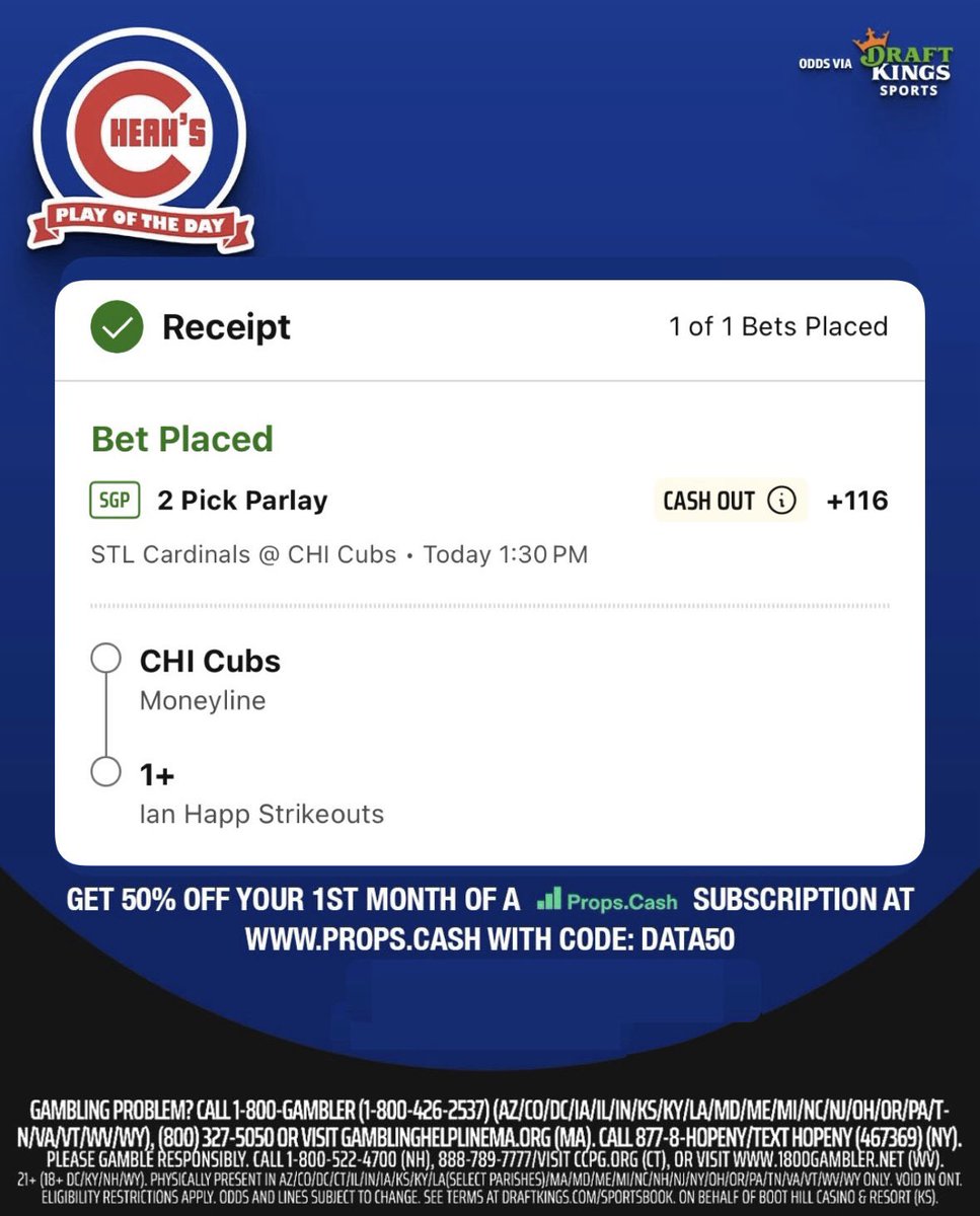 🧠Trust The Data🧠: The Cubbies aren’t going to get swept! Not with the Ass Man on the mound! Ian Happ has struck out in 26 straight games.