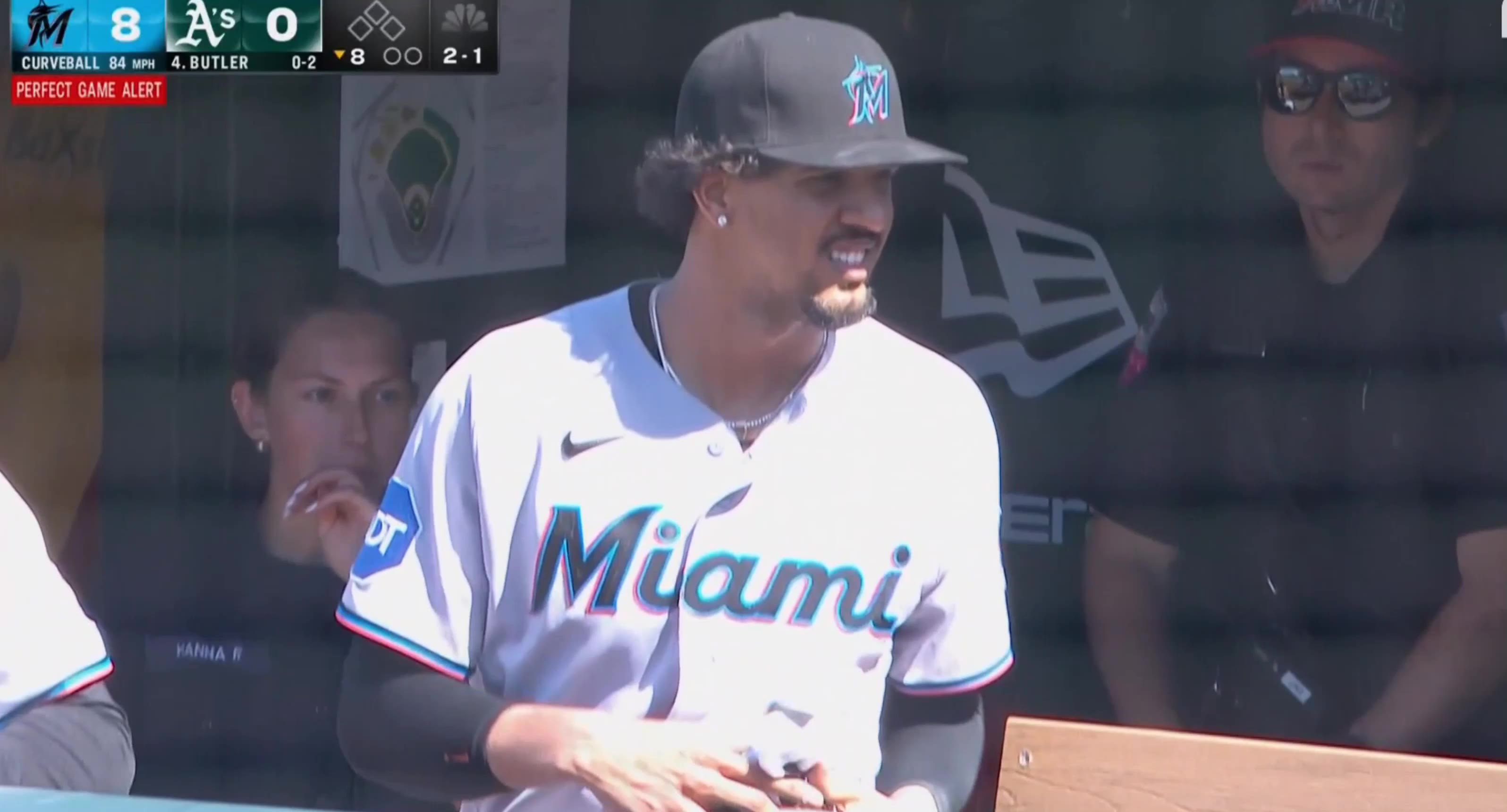 Barstool Sports: Eury Perez was perfect thru 7 innings today but pulled at 92 pitches.

The Fans in Sacramento are chanting “SHAME” as th