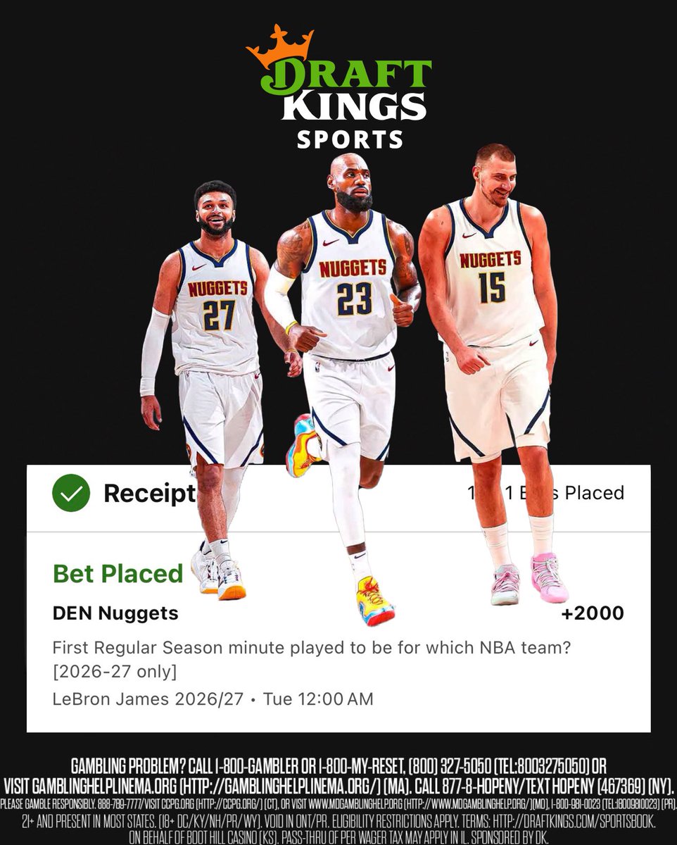 Steven Cheah: Lots of speculation on where LeBron James will sign. I think he has the best chance to win in Denver.
- Joker is arguab