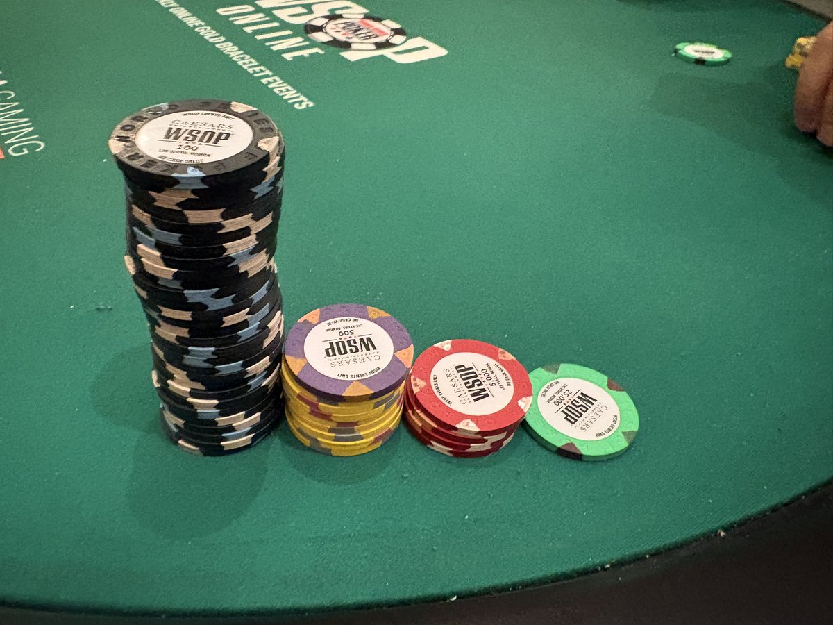Mintzy: Day 2 @wsop main begins.
Let’s get hot! https://t.co/PFNYa6CVFZ