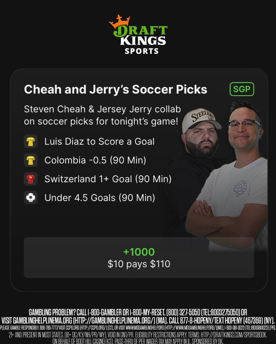 Jersey Jerry: VIENE LUCHO #KingsCup
#Colombia https://t.co/LCztDG670h