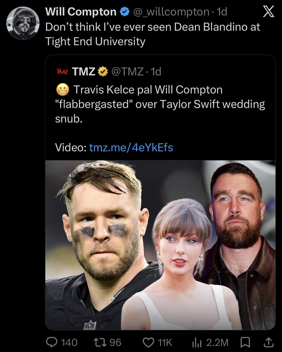 Will Compton: Flabbergasted at how many people took this seriously

A couple media outlets reached out directly, asking if I’d go on r