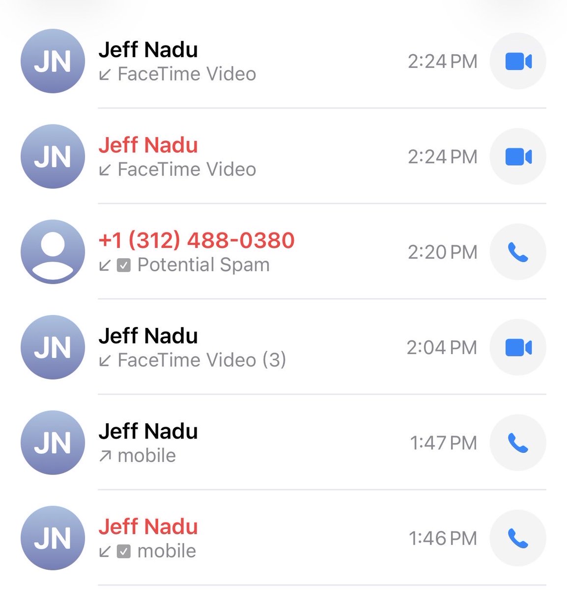 Eddie: After Facetime #5 I can now fully confirm with the utmost certainty that @JeffNadu has been sucked. Case closed. @Barsto
