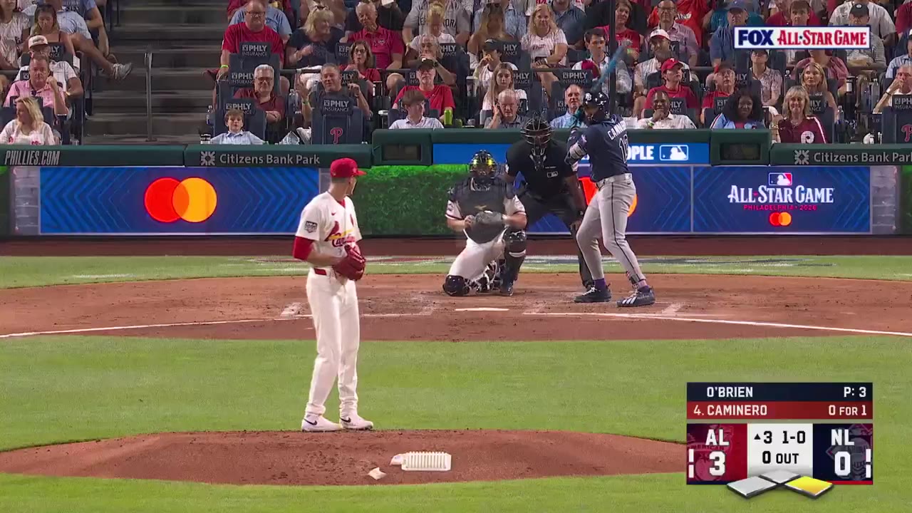 Barstool Sports: Junior Caminero ran right into the dugout and left the game after this hit by pitch  https://t.co/PQpgkkov7z