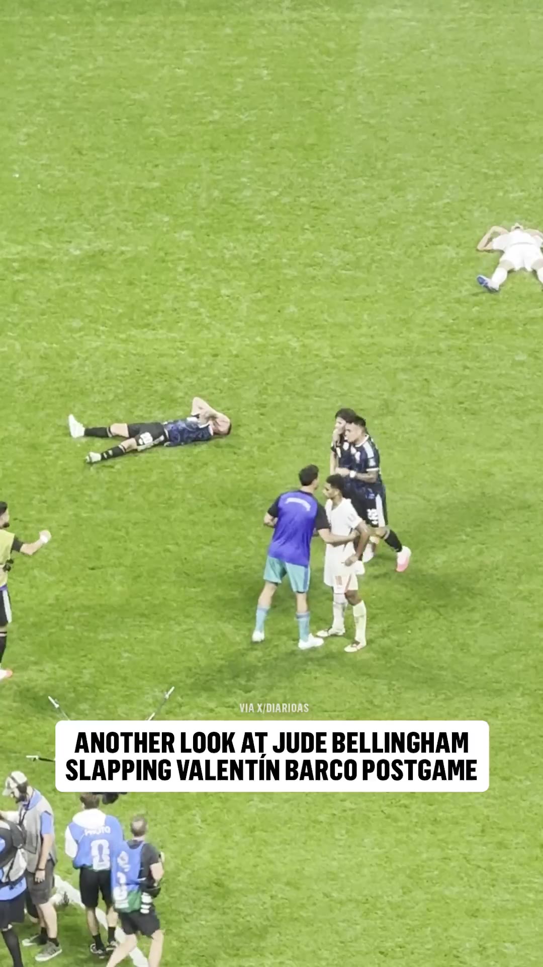 Barstool Sports: Jude Bellingham got into it with Argentina players after their match https://t.co/6pfyarztbY