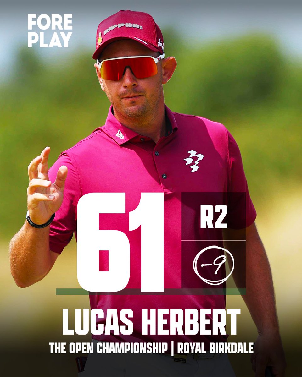 Fore Play: LUCAS HERBERT TIES THE RECORD FOR LOWEST ROUND IN MEN’S MAJOR CHAMPIONSHIP HISTORY 🤯
MISSED A 5-FOOTER ON 18 FOR THE 6