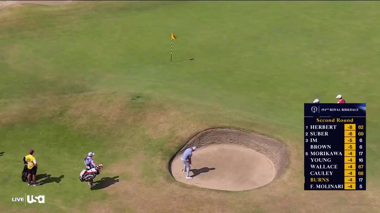 Fore Play: SAM BURNS BUNKER HOLE OUT FOR BIRD TO MATCH LUCAS HERBERT’S 62!!!!!

SECOND PLAYER TO TIE THE MEN’S MAJOR CHAMPIONSHIP R