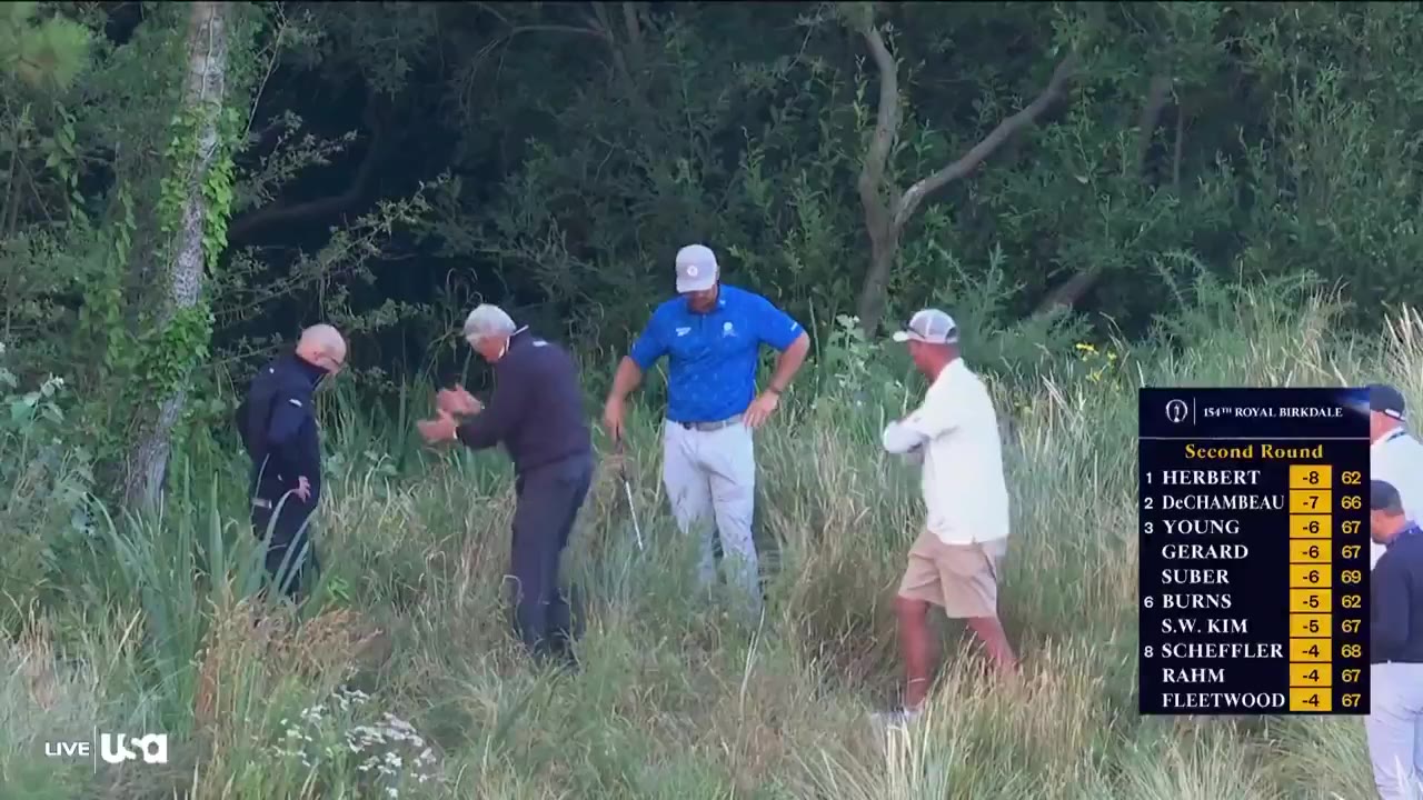 Fore Play: Bryson going back and forth with rules officials claiming he improved his lie on the 5th hole of today’s round 🍿🍿🍿 ht
