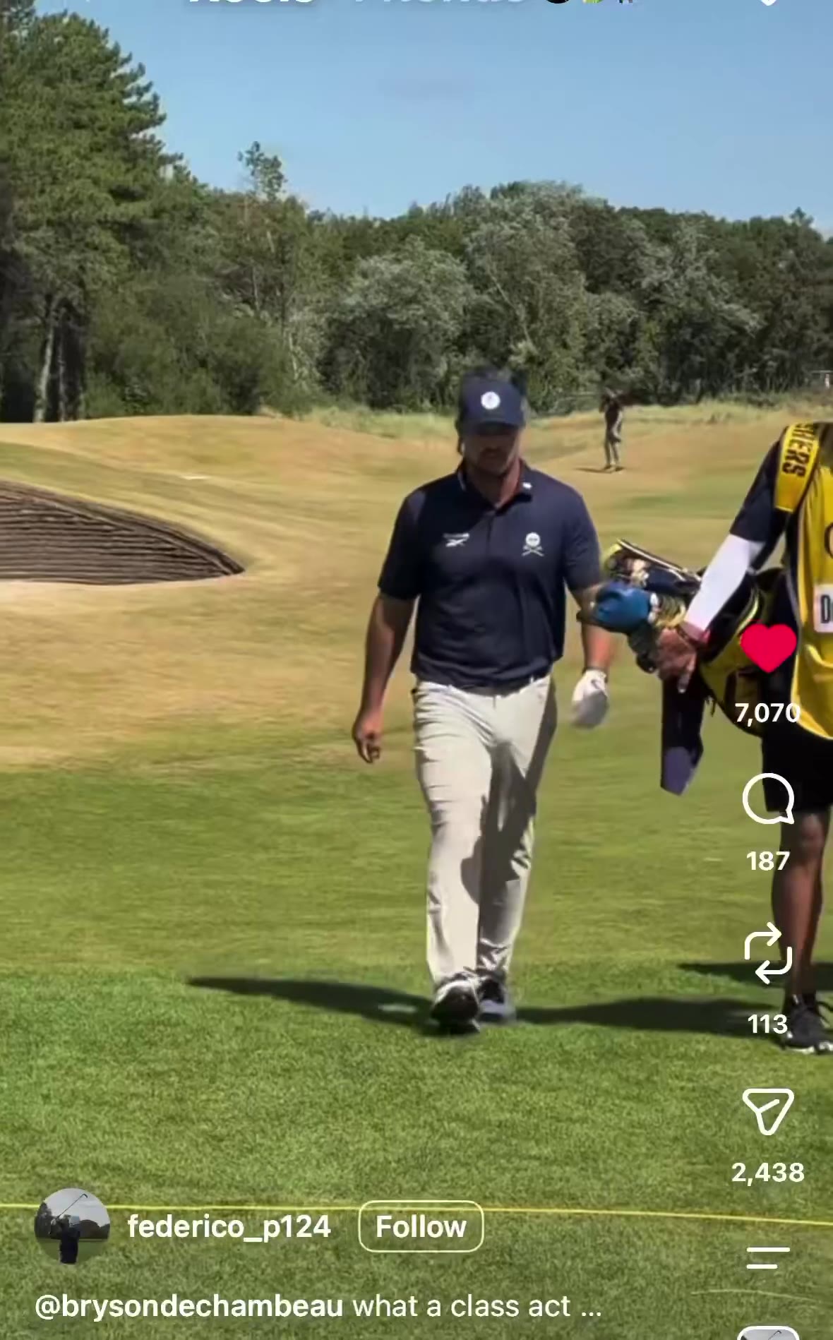 Fore Play: Bryson pretended to take a weedwacker to the fescue at Royal Birkdale when he hit one in the rough 💀 https://t.co/Uegvw