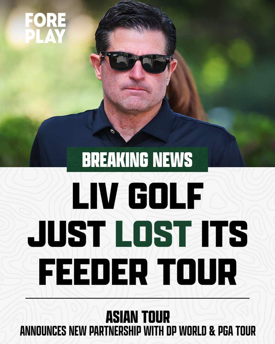 Fore Play: Another MASSIVE blow for LIV.
The Asian Tour just announced a multi-year partnership with the PGA Tour & DP World Tour