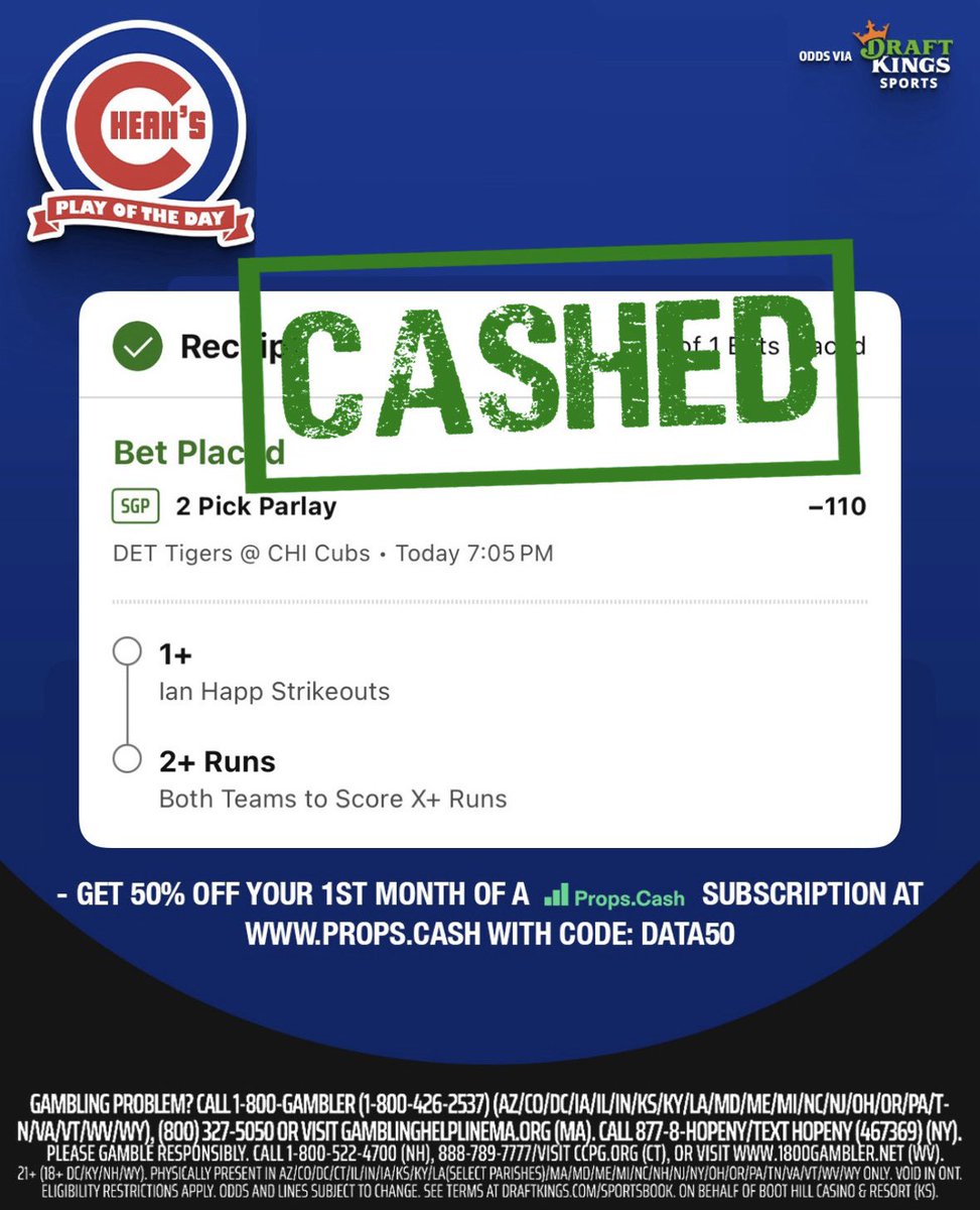 🧠Trust The Data🧠: DILLON DINGLER DINGER IN THE 9TH ✅ CASHED 💰 THIS PLAY!

Big thanks to @propsdotcash for making researching plays quick