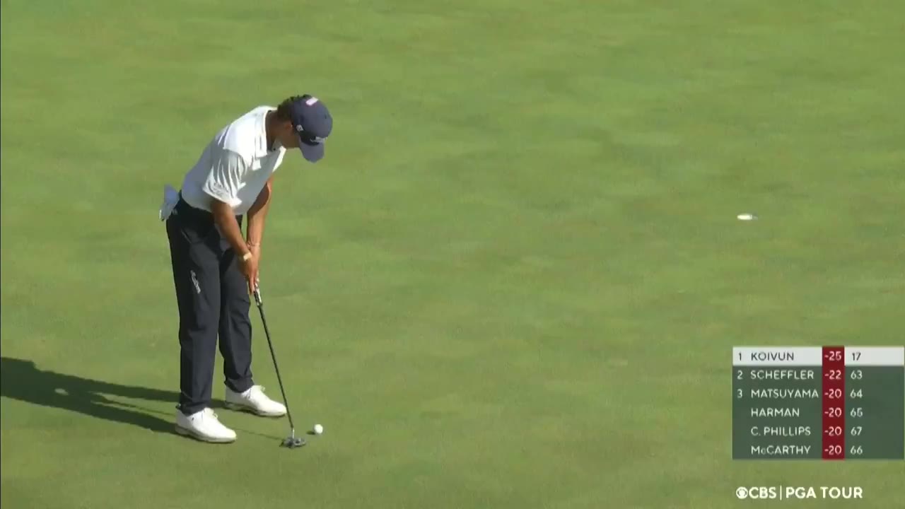 Barstool Sports: Jackson Koivun is 21 years old and held onto his win despite a surging Scottie Scheffler

The future of golf is here htt