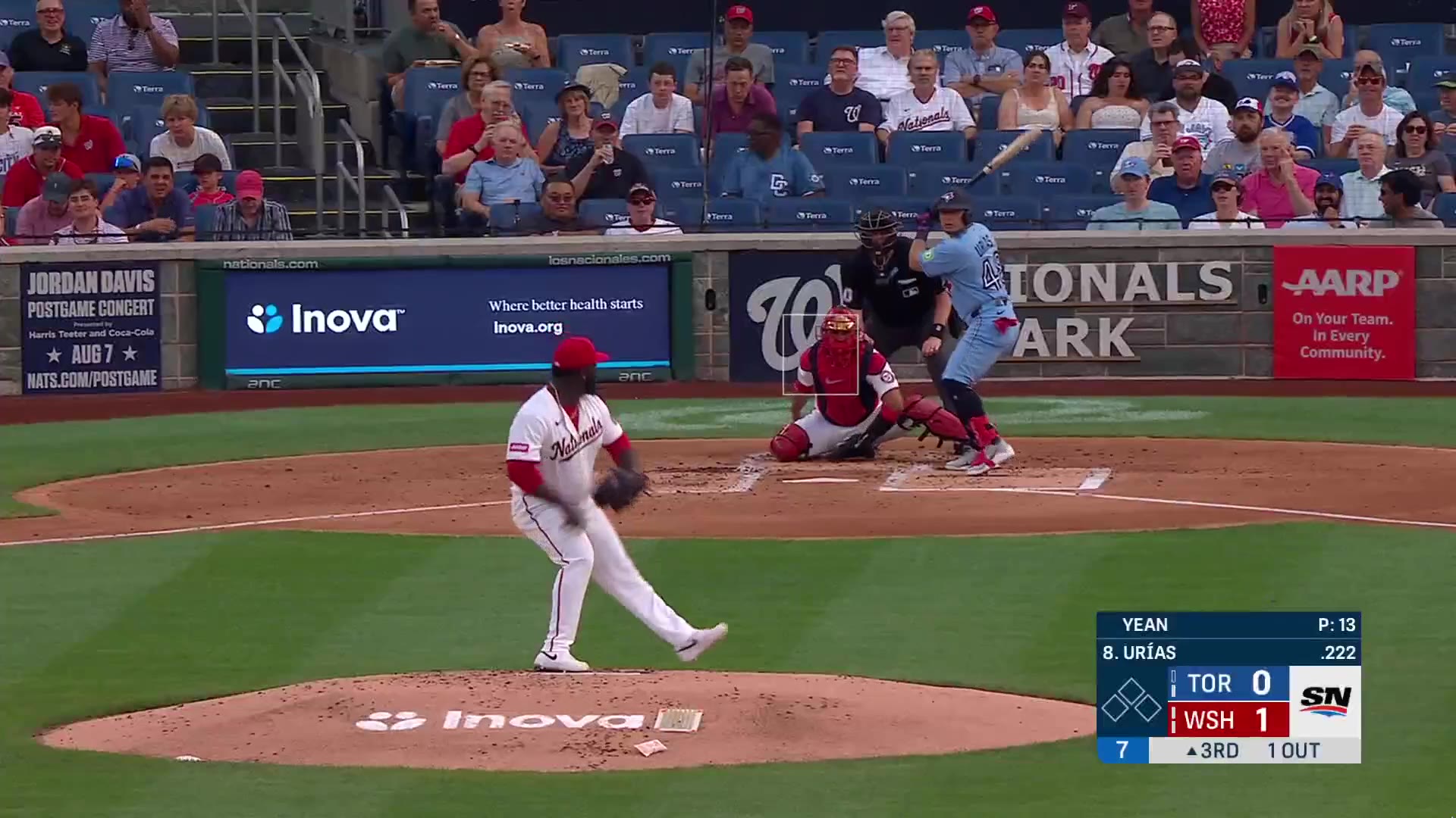 Barstool Baseball: Urías to dead center! We’re tied in DC https://t.co/CdSTYrhZDY
