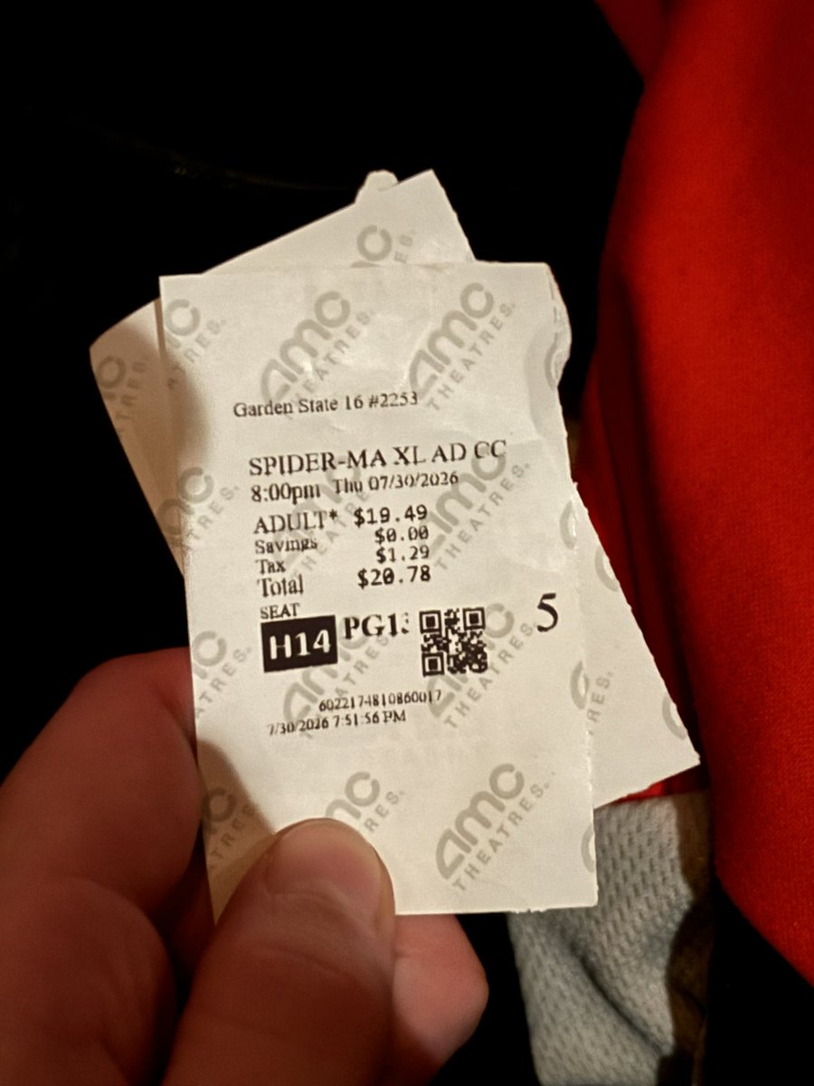 Robbie Fox: Back at the movies for #SpiderManBrandNewDay Round 2 and can’t remember the last time the theater was buzzing this much.