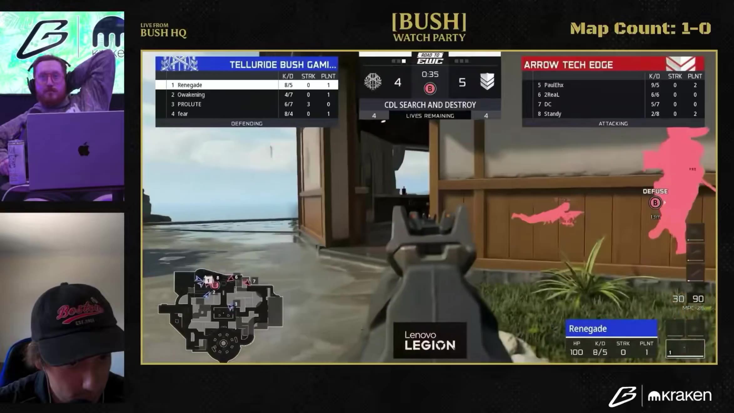 Viva La Stool: Bush lose Map 2 

Series tied 1-1 (First to 3 wins) https://t.co/Xn2aTcJoEc