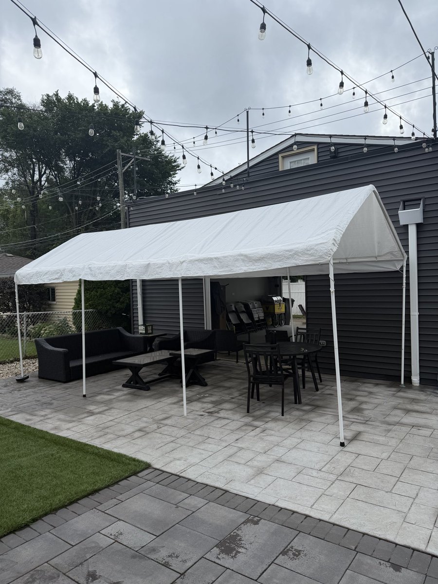 Eddie: One tent up. Billy singing Scenes From An Italian Restaurant in the rain is going to be magic (I bet it doesn’t even rai