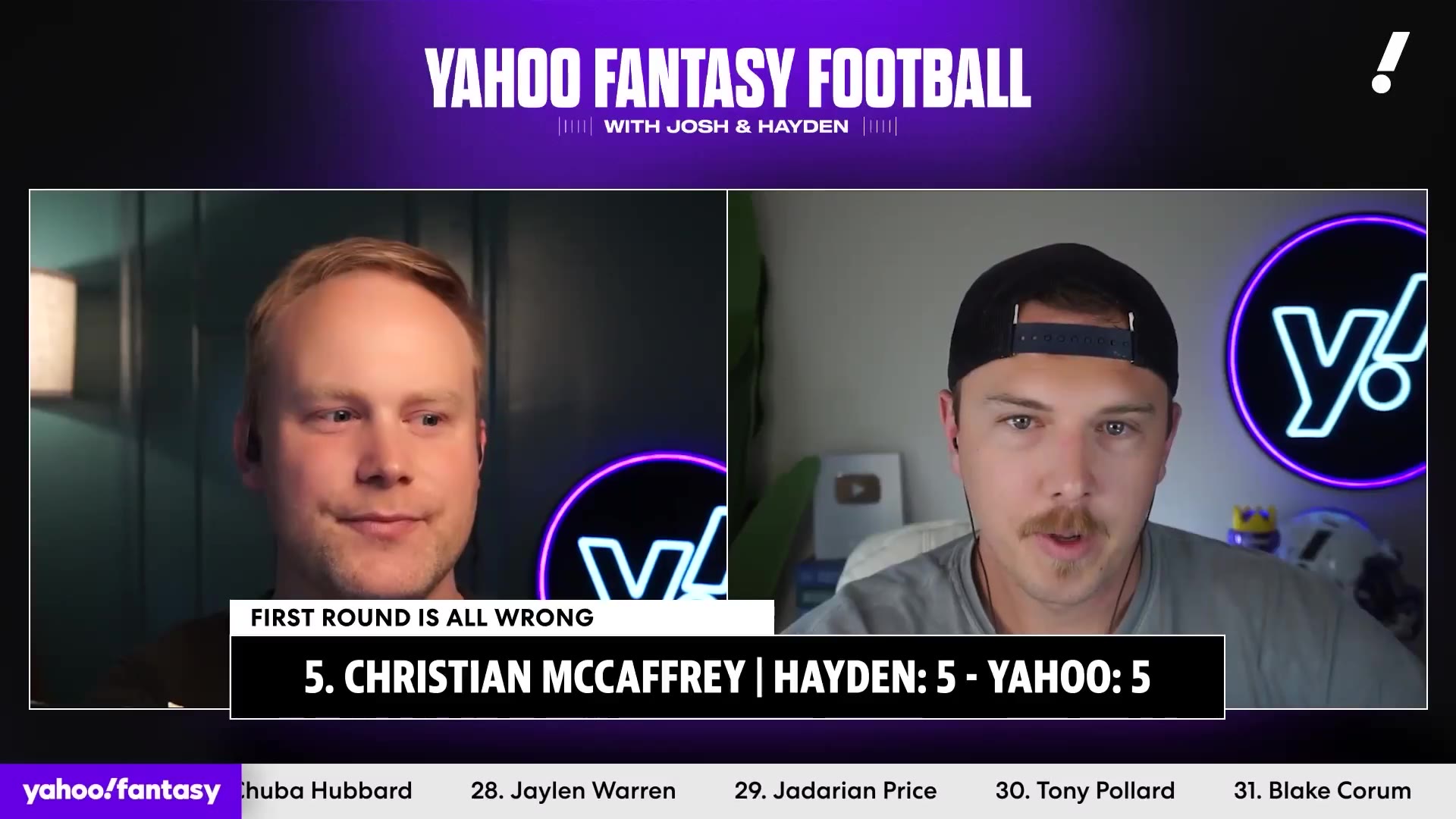 Yahoo Fantasy Football - Josh & Hayden: With the 49ers' offense dealing with so many injuries, Christian McCaffrey could be in line for another massive workload