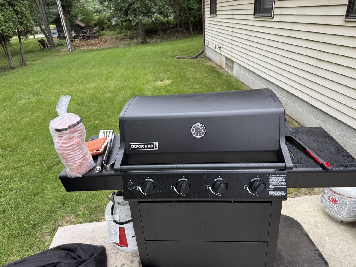 Steven Cheah: Playing a road game tonight. Cooking for three families including my own. Grill I have no experience with. 8 burgers (3