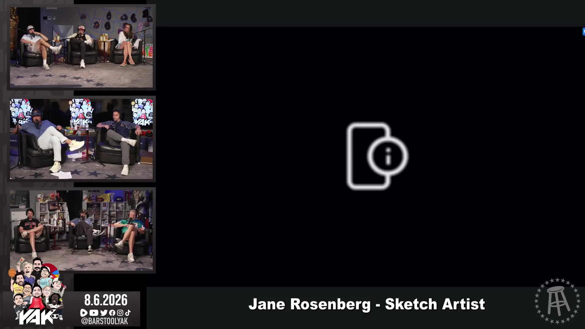 The Yak: "What if we flew you to Chicago and you sat on the court and drew us?"

"Yeah what if." 

Jane Rosenberg drives a hard b