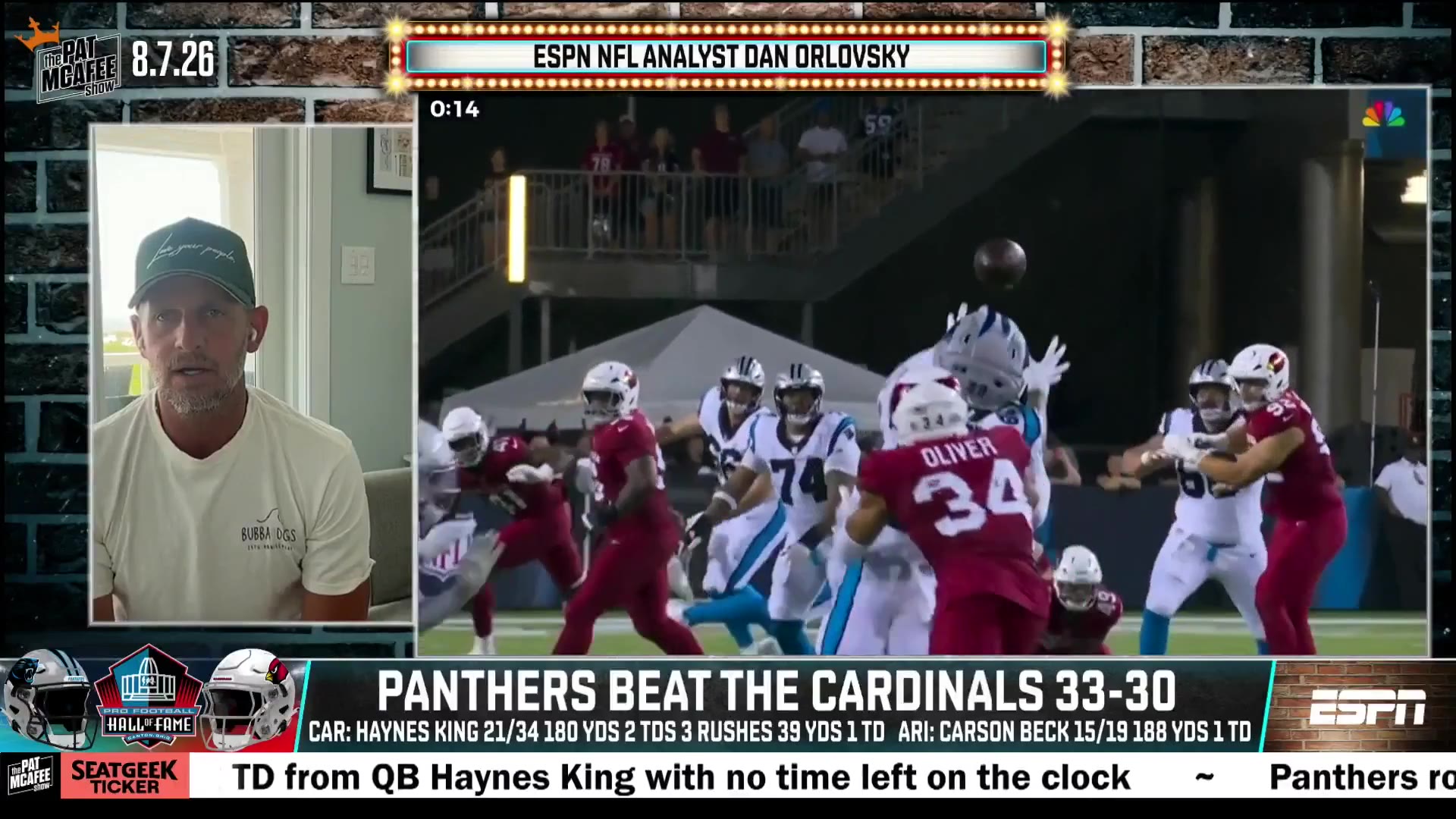 SleeperNFL: .@danorlovsky7 on Carson Beck’s debut:

"Carson Beck told the Cardinals last night you have to consider me for the start