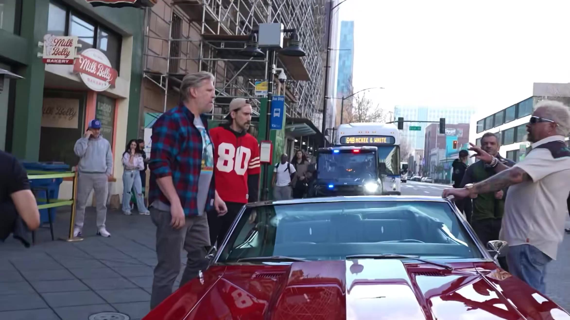 BWalk And Titus Film Guy Fieri's Diners, Drive-Ins and Dives