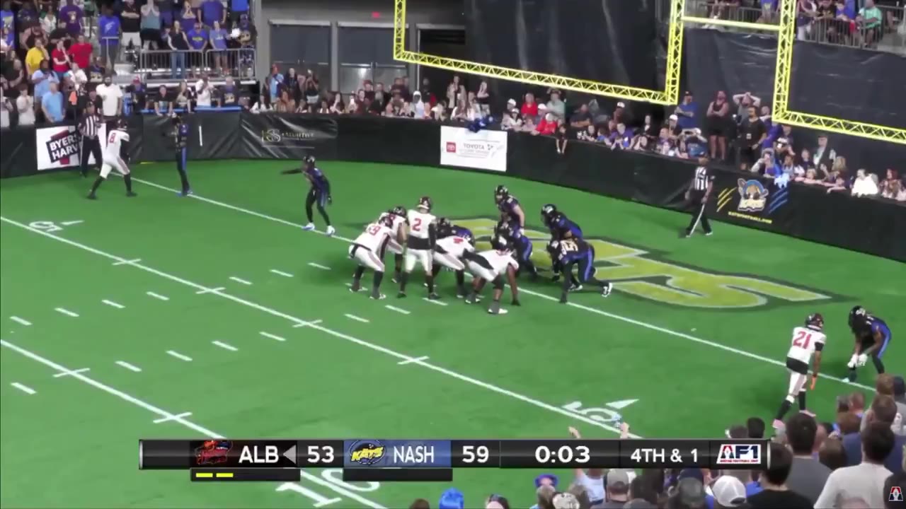 Barstool Sports: The Nashville Kats just won the Arena Championship on a goal line stand with zeros on the clock. https://t.co/TDtfJQrIcr