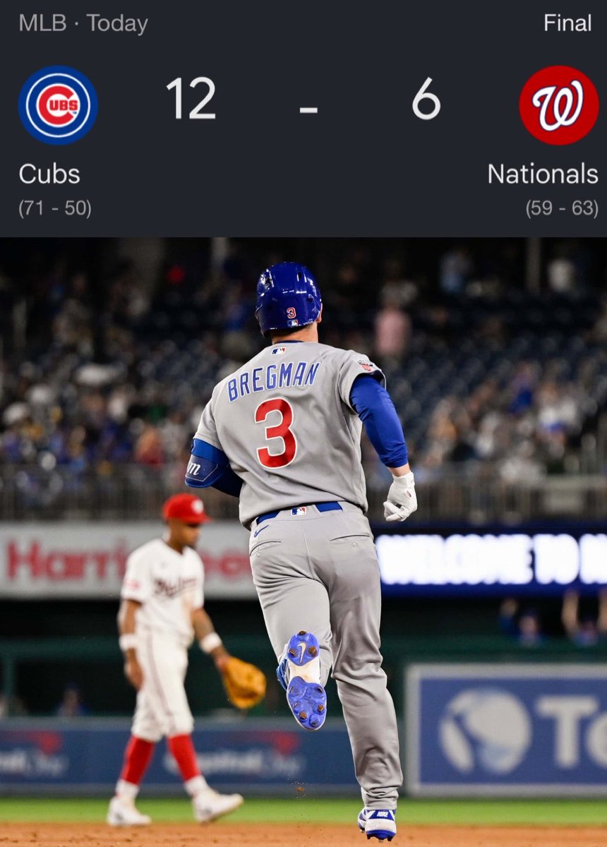 Barstool Chicago: Three homers from #3. 

Three games back in the division. https://t.co/DtcjbshM23
