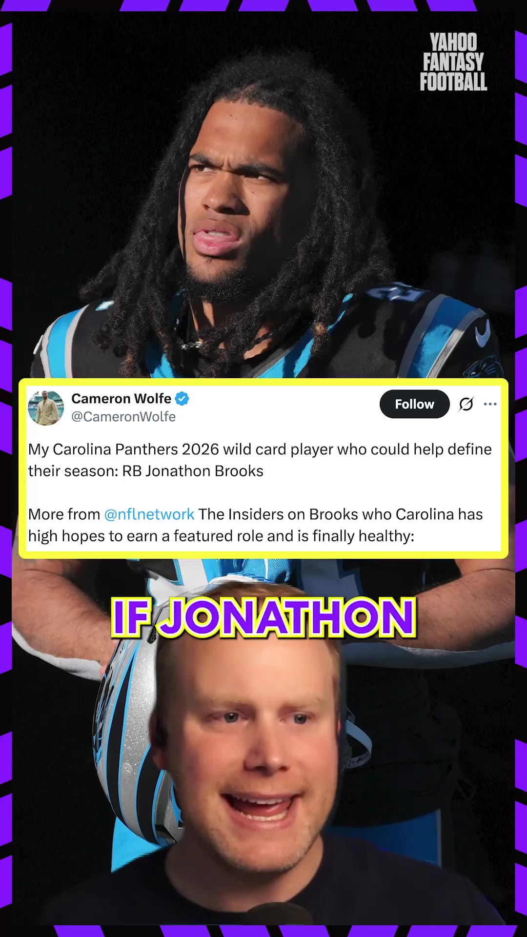 Yahoo Fantasy Football - Josh & Hayden: A healthy Jonathon Brooks could completely shake up Carolina's backfield

https://t.co/zNezwR1yXP