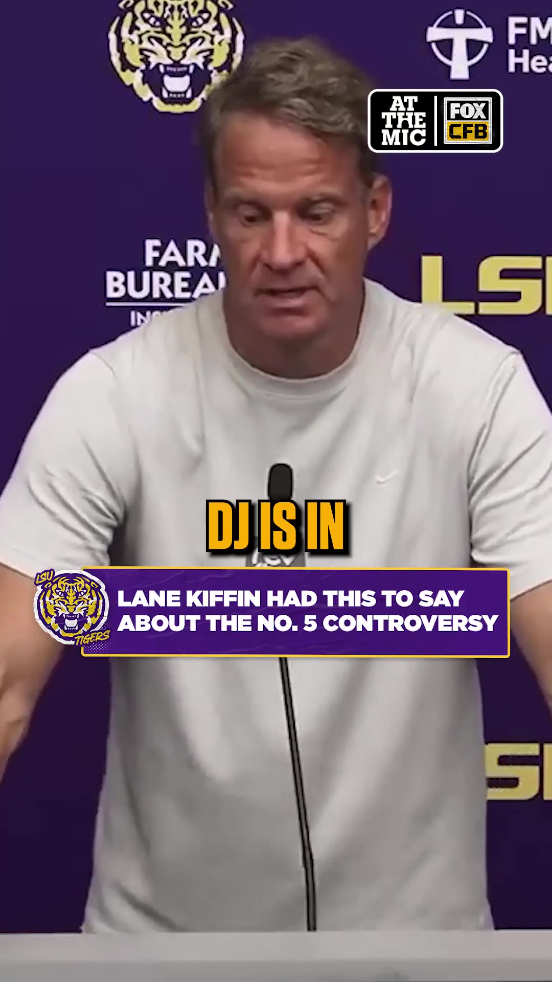 FOX College Football: Lane Kiffin weighed in last week on DJ Pickett taking over Jayden Daniels’ former No. 5 at @LSUfootball

(via @LSUsports