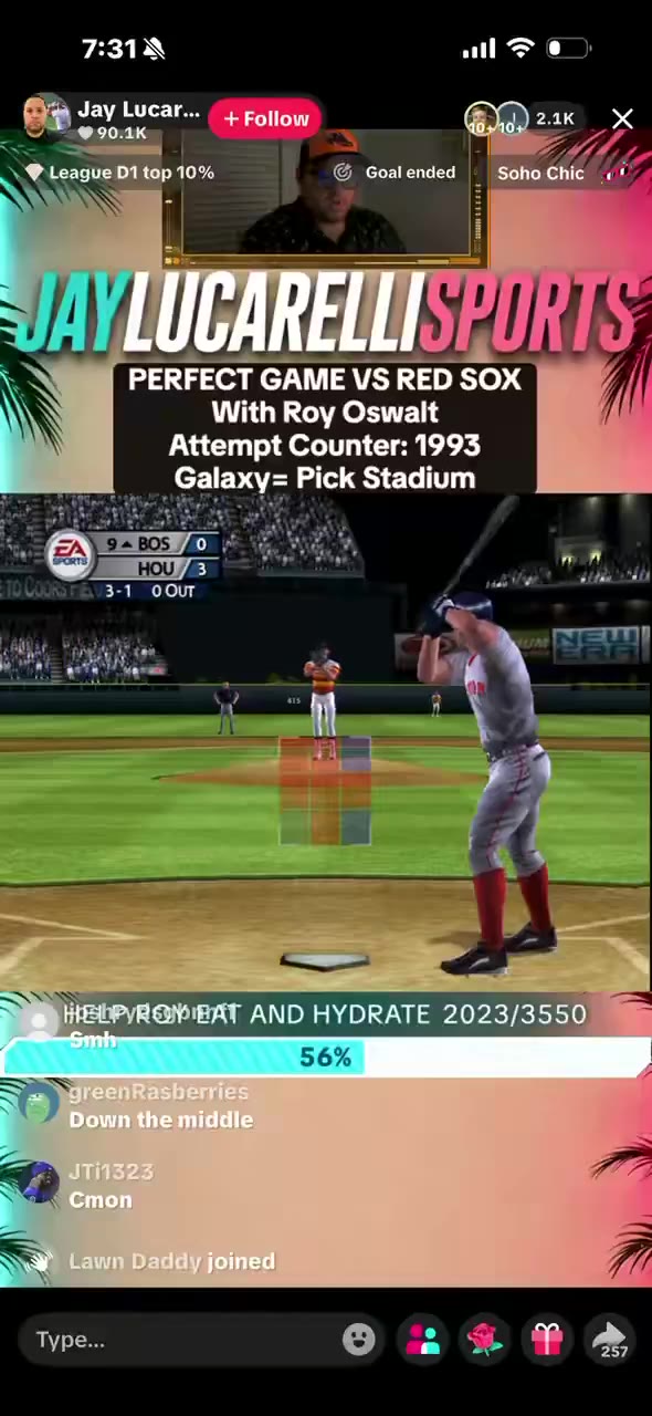 Jay Lucarelli Finally Throws His Roy Oswalt Perfect Game