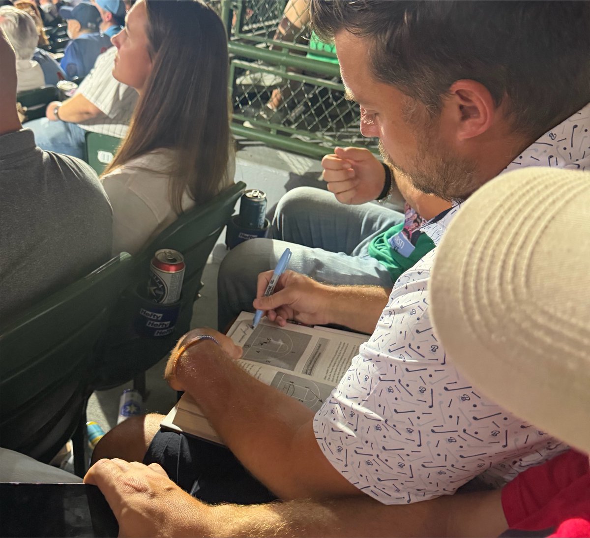 Big Cat: Rico signing his chapter in the Pardon My Book a kid brought to Wrigley. What a guy #Ryder https://t.co/3uRIxMSAoF