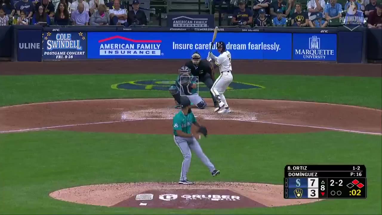 Joey Ortiz's 4 RBI Not Enough As Mariners Beat Brewers