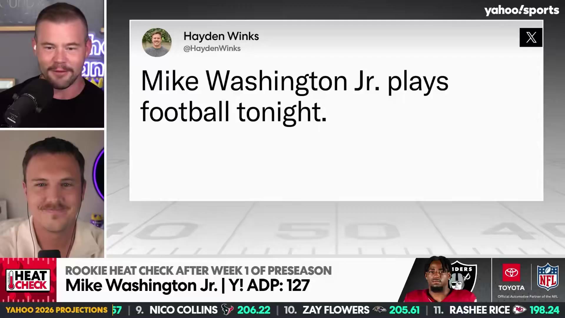Mike Washington Jr. Is Eating Into Ashton Jeanty's Raiders Touches