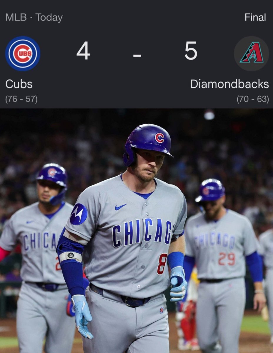 Barstool Chicago: Another bullpen disaster. 

All 5 runs given up in the 8th and 9th.
