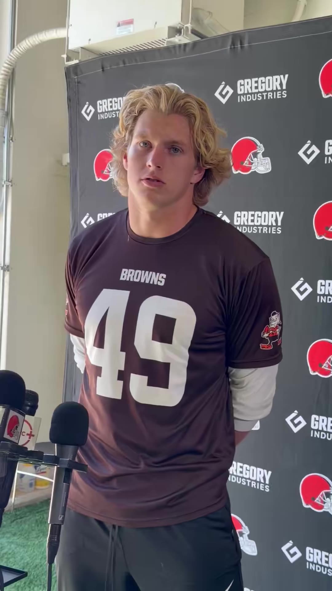 Mary Kay Cabot: #Browns LB Carson Schwesinger on the impact of Jared Verse and Quincy Williams