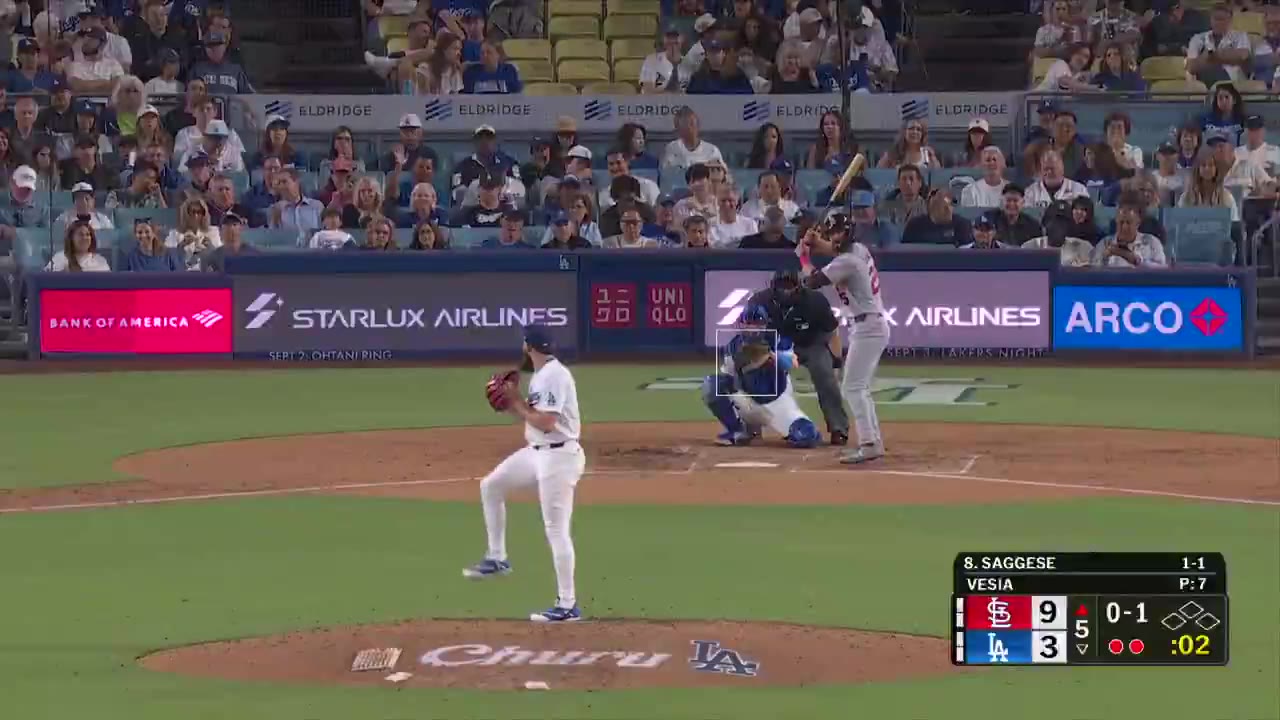 Talkin' Baseball: Thomas Saggese has his second homer of the game and the Cardinals have put up a 10-spot on the Dodgers!
