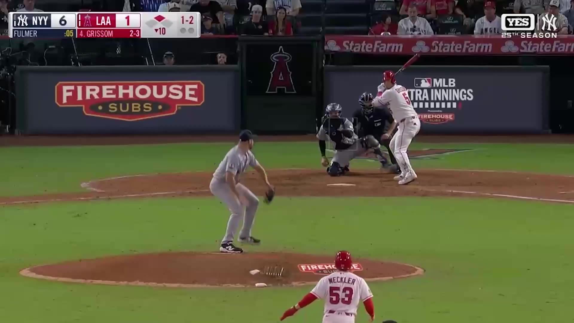 Foul Territory: Aaron Boone has been ejected in the 10th inning for arguing a checked-swing call.